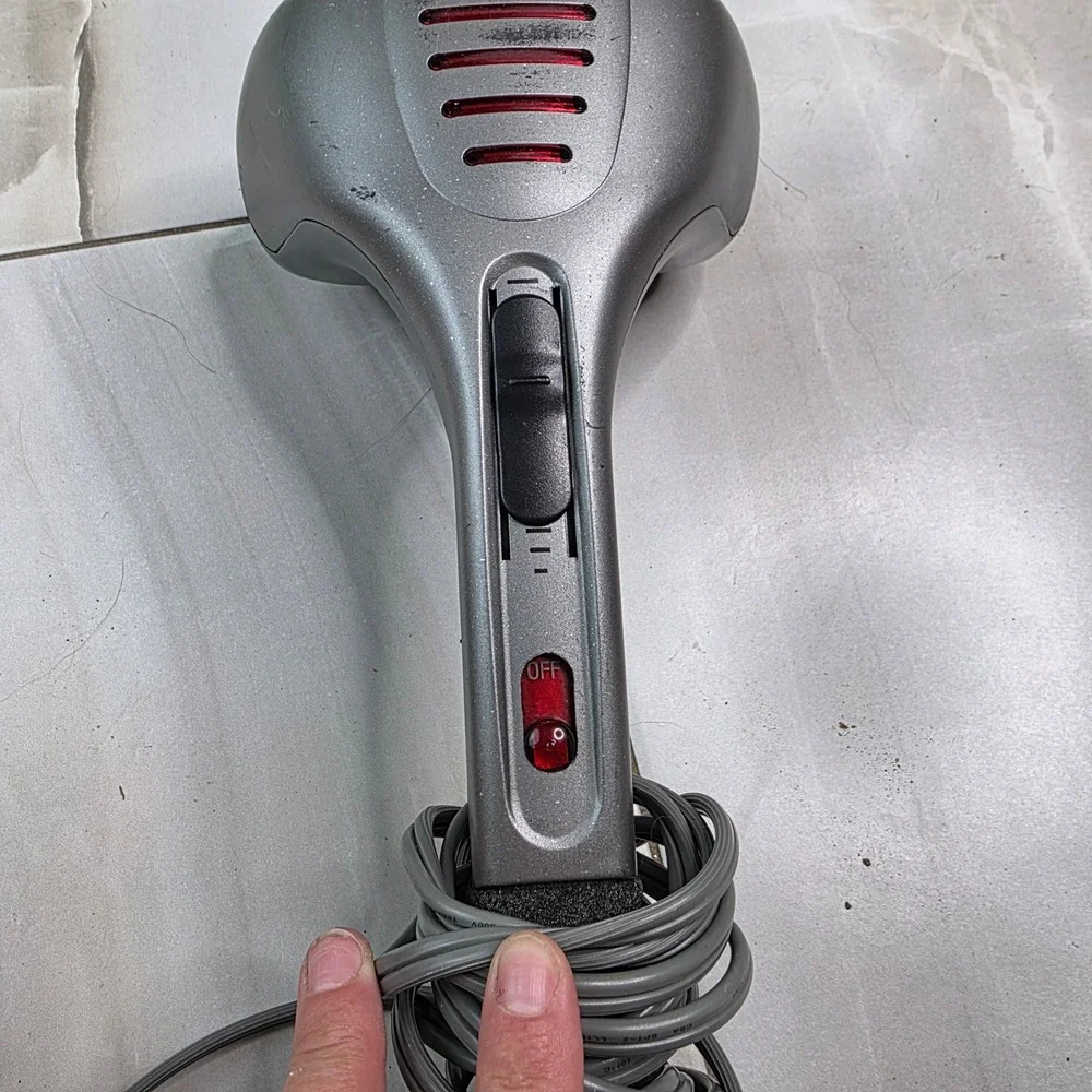 HoMedics PA-1HW Percussion Massager with Heat Dual Head Handheld Deep Tissue  T1